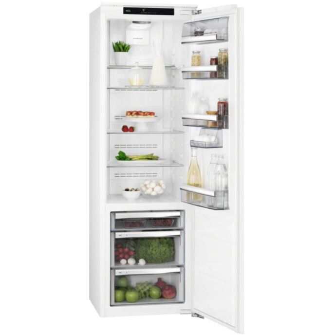 177cm Under counter Larder Fridge, Fixed Hinge, White - AEG SKS818E9ZC - London Houseware - 1