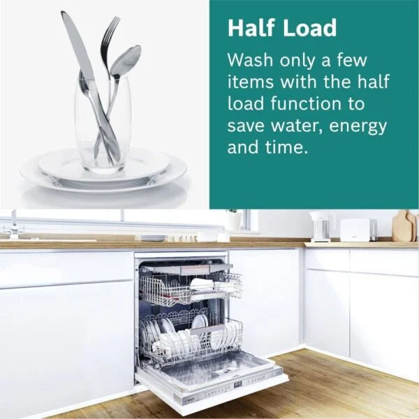 Bosch Integrated Dishwasher, White - Series 6 SMD6TCX00E - London Houseware - 8