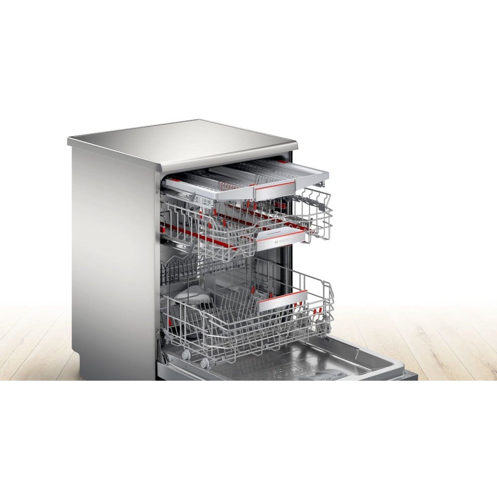 Bosch Dishwasher, 60cm Silver Freestanding - Series 8 SMS8YCI03E - London Houseware - 8