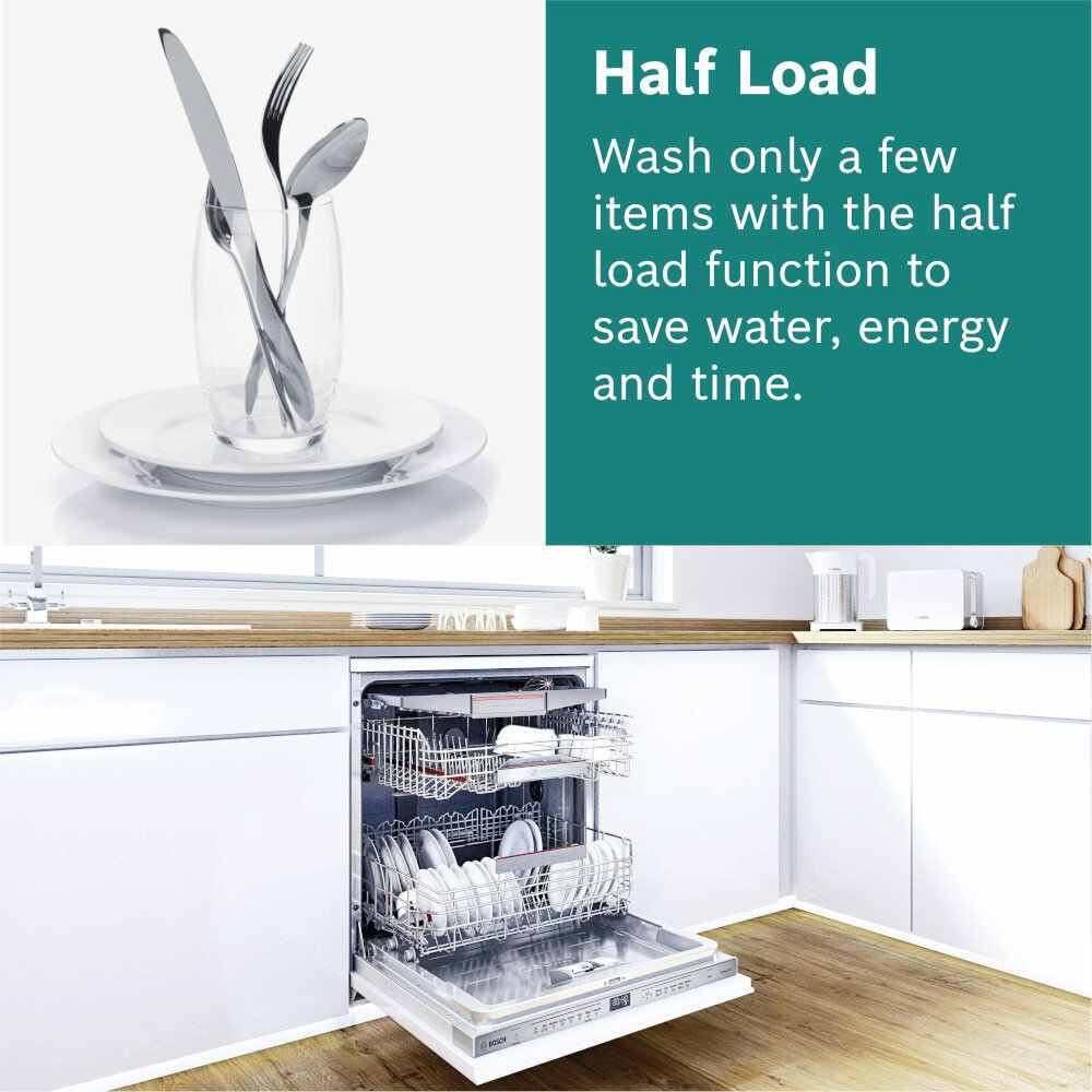 Bosch Integrated Dishwasher, 60cm White - Series 4 SMV4HVX38G - London Houseware - 7