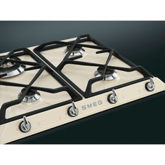 Victoria 4 Burner Smeg Gas Hob Cream - SR964PGH - Naamaste London Homewares - 2