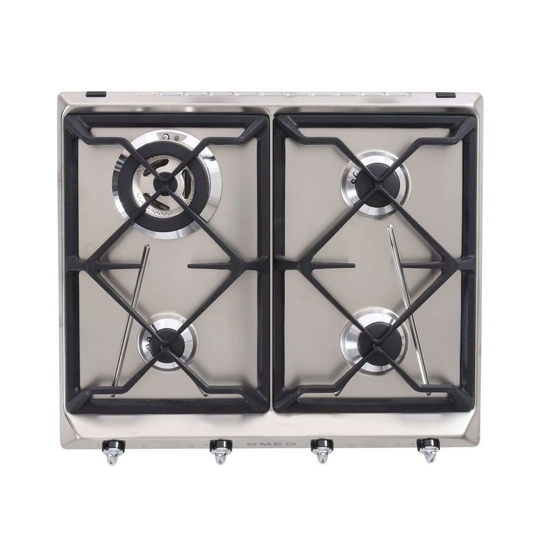 Victoria 4 Burner Smeg Gas Hob Stainless Steel - SR964XGH - Naamaste London Homewares - 1