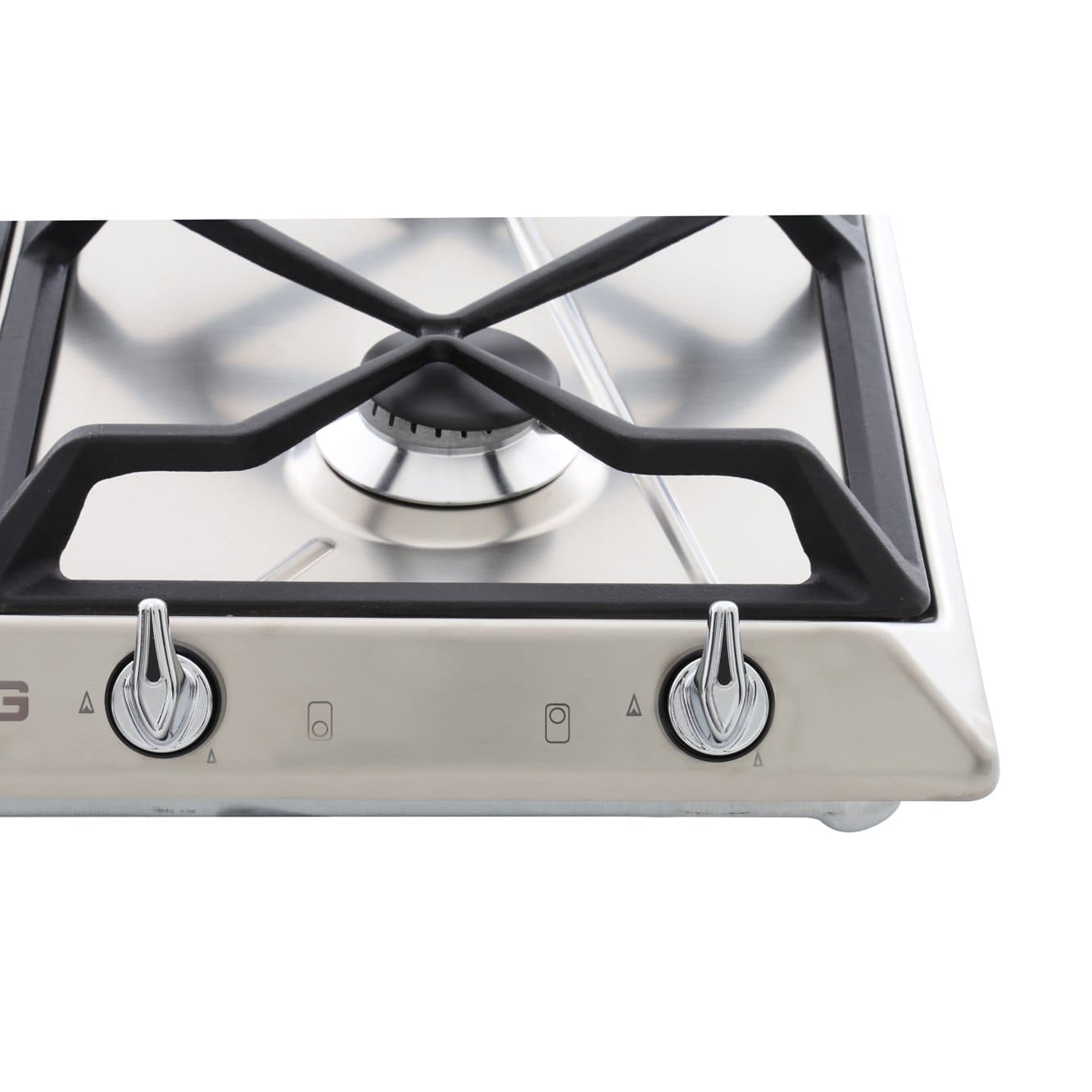 Victoria 4 Burner Smeg Gas Hob Stainless Steel - SR964XGH - Naamaste London Homewares - 7