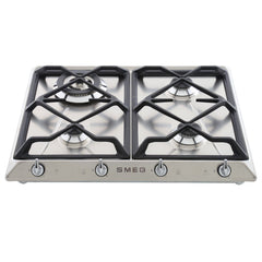 Victoria 4 Burner Smeg Gas Hob Stainless Steel - SR964XGH - Naamaste London Homewares - 2