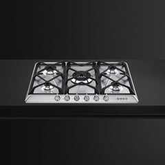 Stainless Steel Smeg Gas Hob 5 Burner Victoria - SR975XGH - Naamaste London Homewares - 2