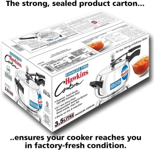 Hawkins stainless steel pressure cooker 3.5 litre sale