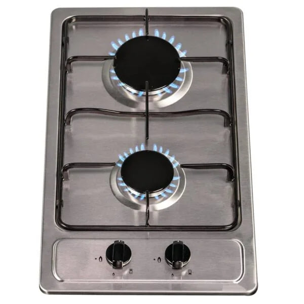 30cm Gas Hob 2 Burner, Stainless Steel - SIA SSG301SS - London Houseware - 3