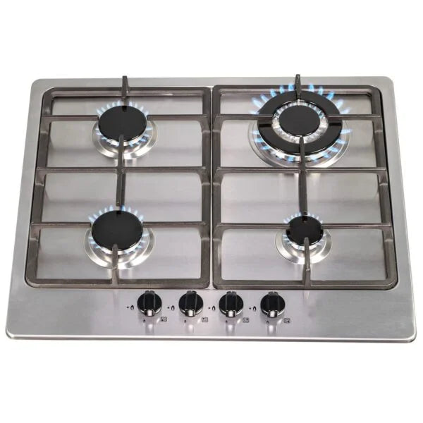 SIA SSG601SS- 60cm Stainless Steel 4 Burner Gas Hob - London Houseware - 1