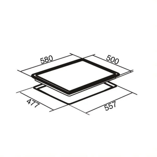 SIA SSG601SS- 60cm Stainless Steel 4 Burner Gas Hob - London Houseware - 9