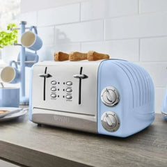 Swan Retro 4 Slice Toaster Blue – ST34020BLN - London Houseware - 1