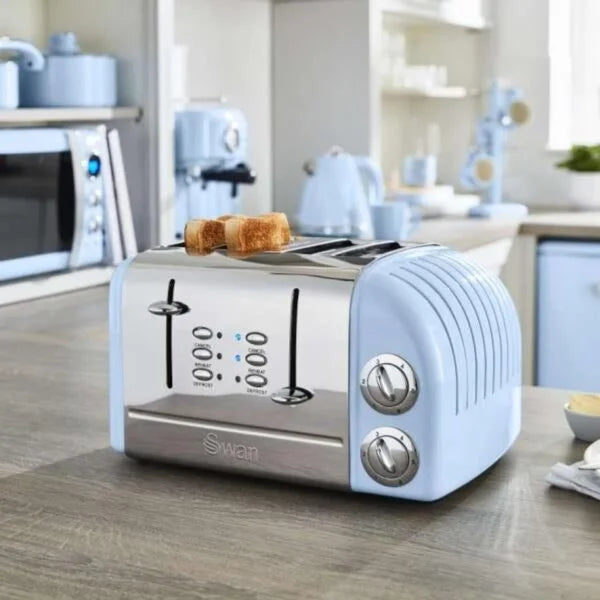 Swan Retro 4 Slice Toaster Blue – ST34020BLN - London Houseware - 2