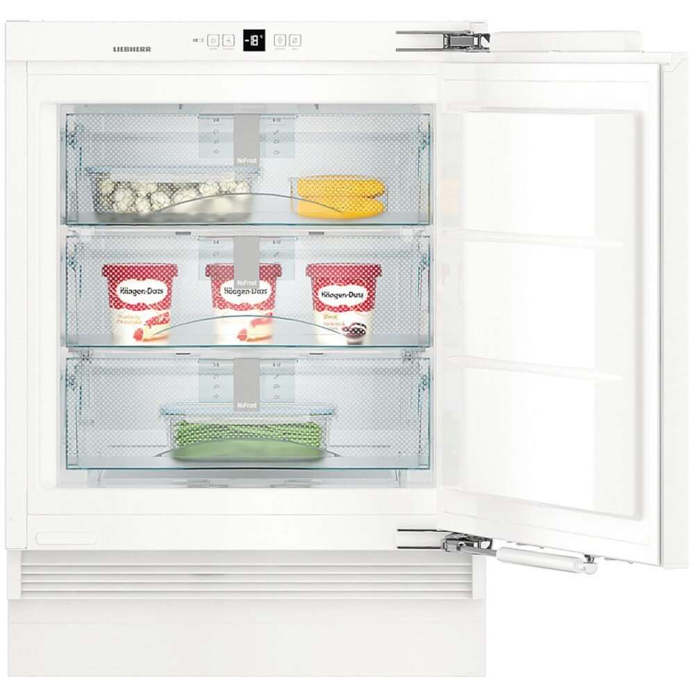 60cm No Frost Built-Under Integrated Freezer, White - Liebherr SUIGN1554 - London Houseware - 2