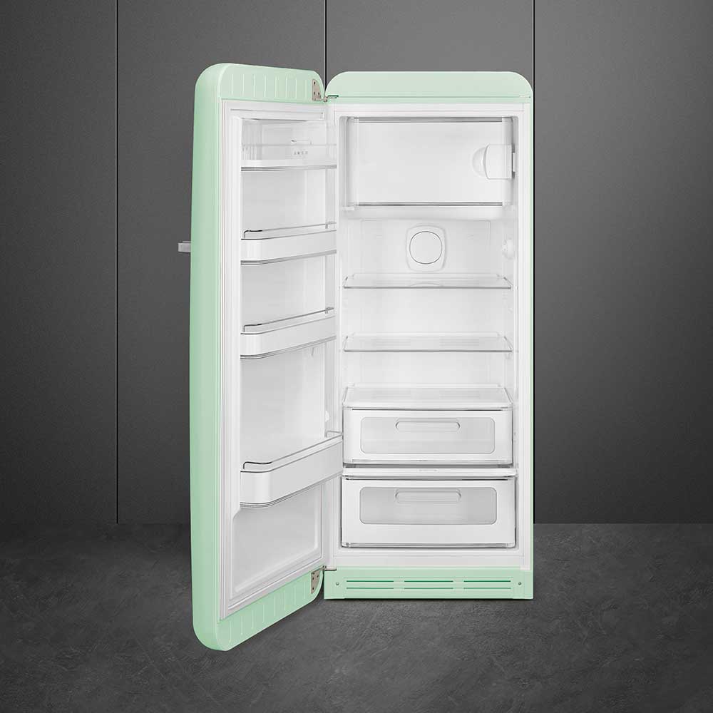 244L Retro Tall Fridge with Ice Box, Pastel Green - Smeg FAB28LPG5 - London Houseware - 7