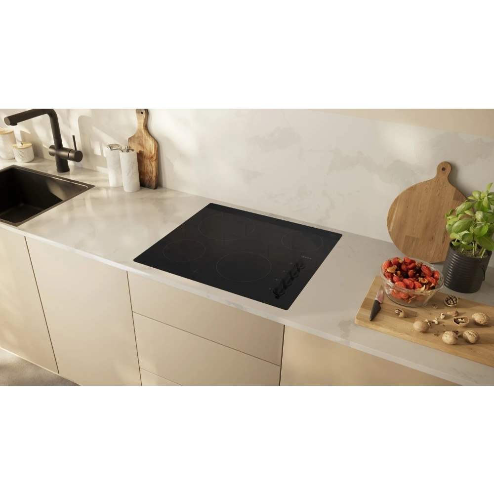 60cm 4 Zone Electric Ceramic Hob, Black - Neff T16NKE0L N30 Naamaste London Homewares - 5