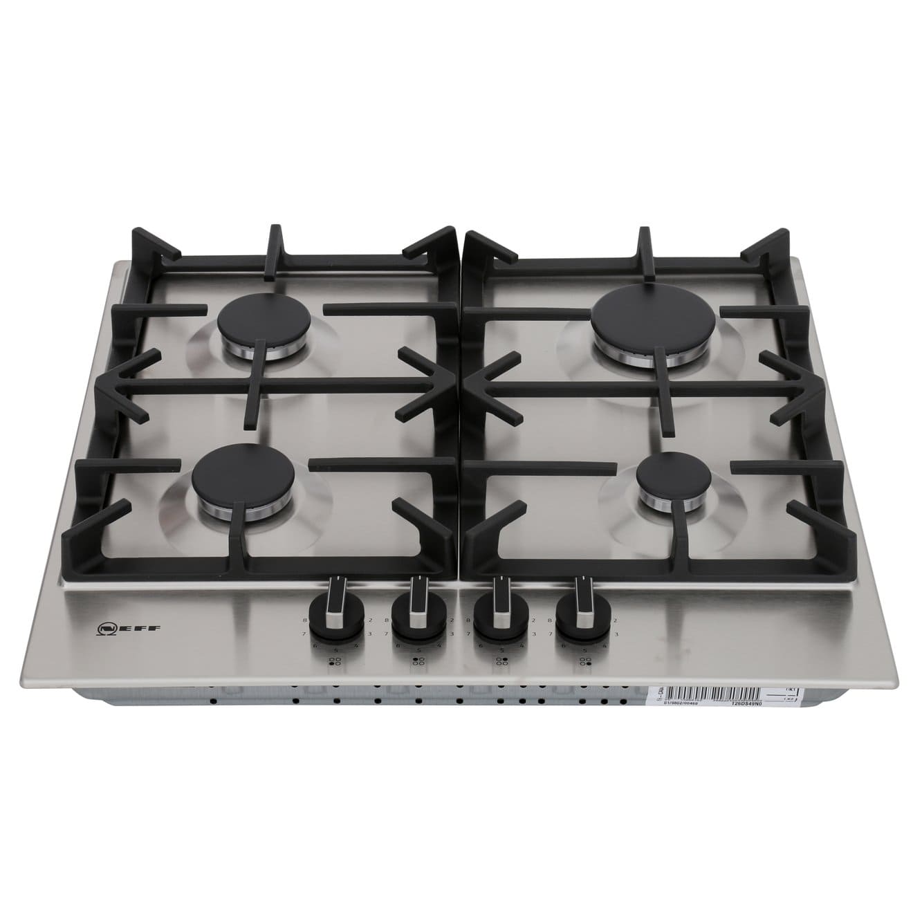 60cm 4 Burner Neff Gas Hob Stainless Steel - T26DS49N0 N70 - Naamaste London Homewares - 7