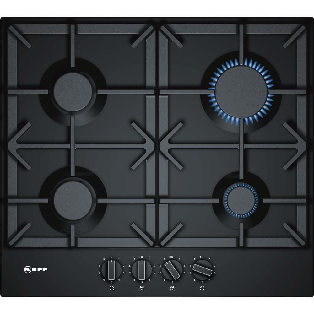 60cm 4 Burner Neff Gas Hob, Black - T26DS49S0 N70 - Naamaste London Homewares - 1