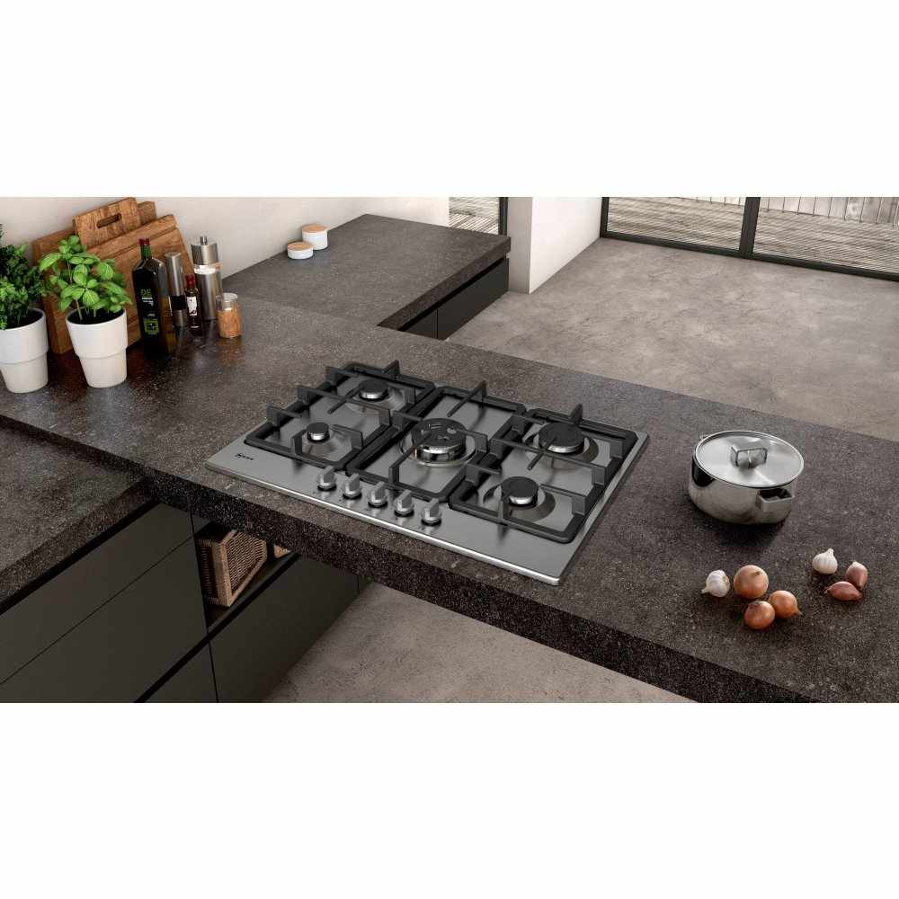 75cm Neff 5 Burner Gas Hob Stainless Steel - T27BB59N0 N50 - Naamaste London Homewares - 5