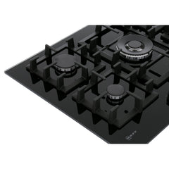 Neff 5 Burner Gas Hob Black Tempered Glass - T27CS59S0 N70 - Naamaste London Homewares - 3