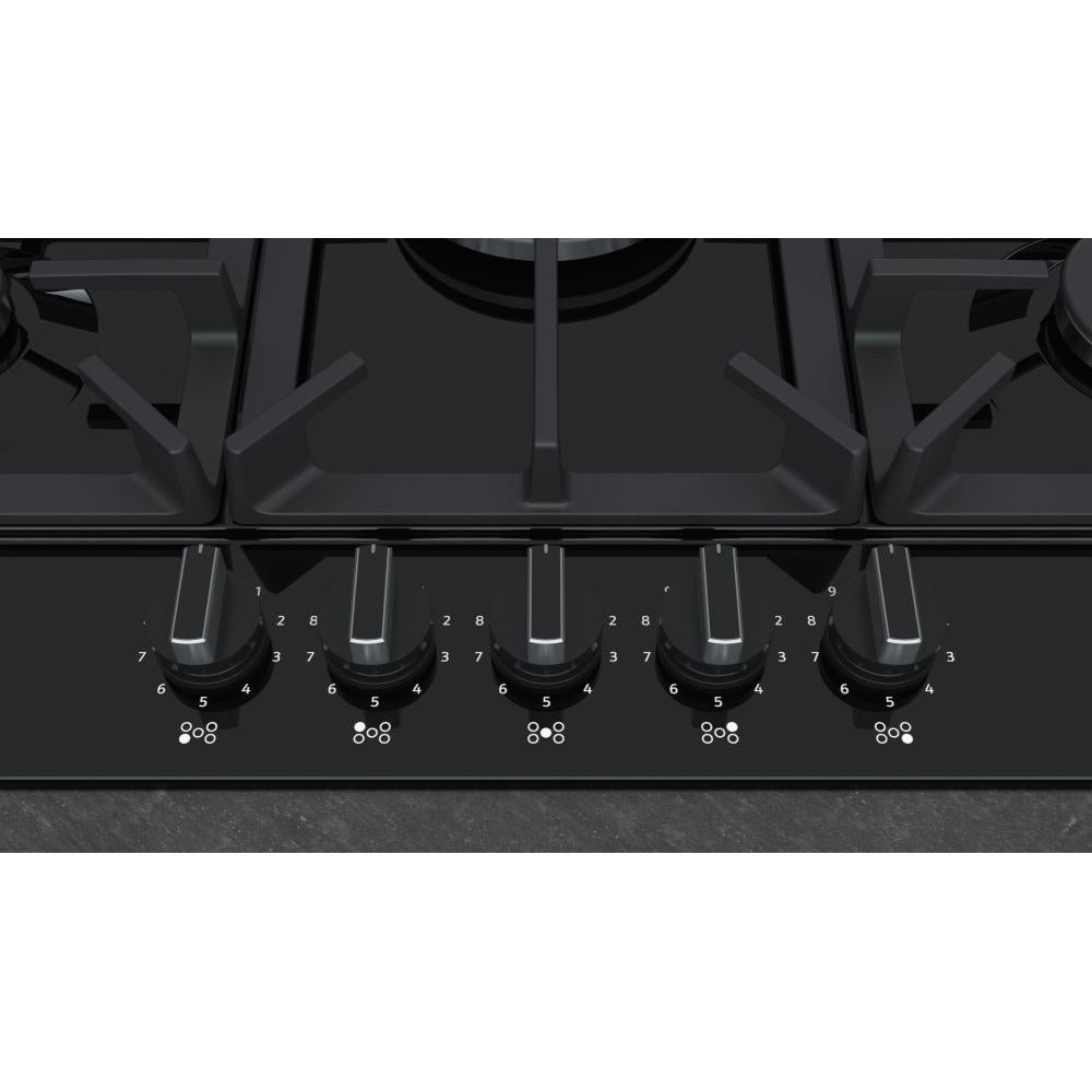 75cm Neff 5 Burner Gas Hob Black - T27DS59S0 N70 - Naamaste London Homewares - 3