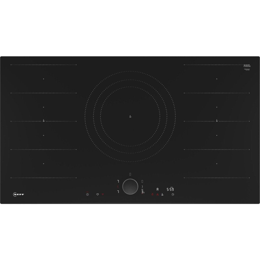 90cm 5 Zone Neff Induction Hob, Black - T69FUV4L0 N90 - Naamaste London Homewares - 1