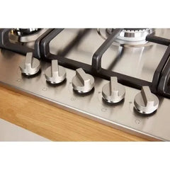 5 Burner Gas Hob, 75cm Stainless Steel - Indesit THP 751 W/IX/I 5 - London Houseware - 4