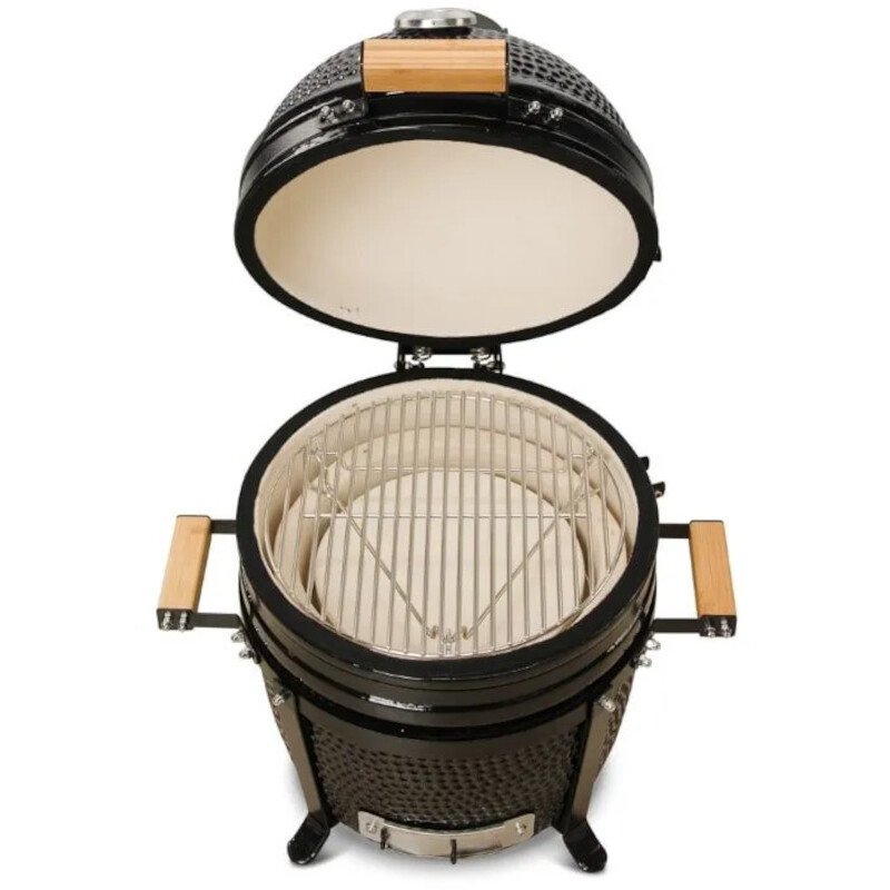 40cm Minimo 15" Charcoal BBQ Grills, Black Pack - Kamado Bono - Naamaste London Homewares - 9