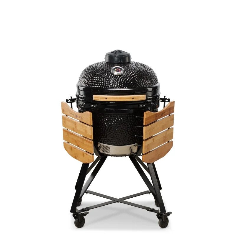 52cm Media 20 Charcoal BBQ Grills, Black- Kamado Bono TQ0020ALLIN - Naamaste London Homewares - 6