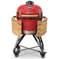 52cm Media 20 Charcoal BBQ Grills, Red - Kamado Bono TQ0020RED - Naamaste London Homewares - 2