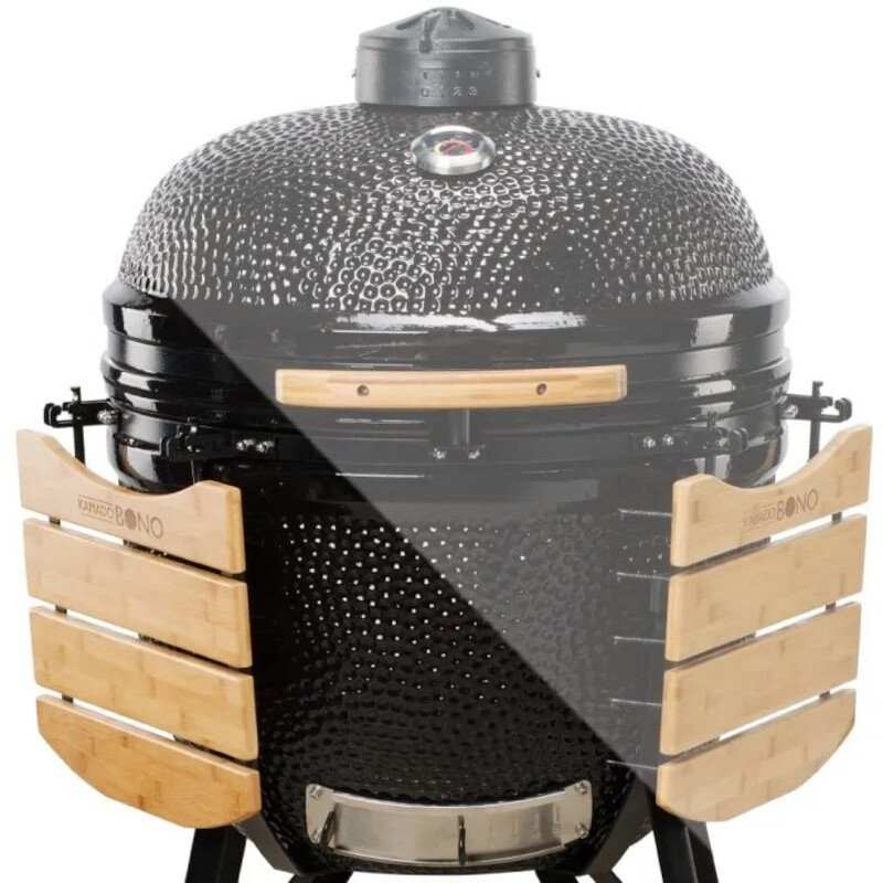 64cm Limited 25 Charcoal BBQ Grills, Black - Kamado Bono TQ0025 - Naamaste London Homewares - 7