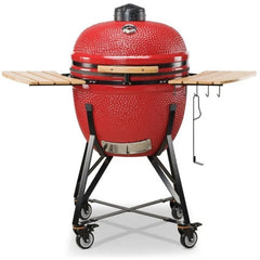 64cm Limited 25 Charcoal BBQ Grills, Red- Kamado Bono TQ0025RED - Naamaste London Homewares - 3