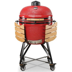 64cm Limited 25 Charcoal BBQ Grills, Red- Kamado Bono TQ0025RED - Naamaste London Homewares - 2