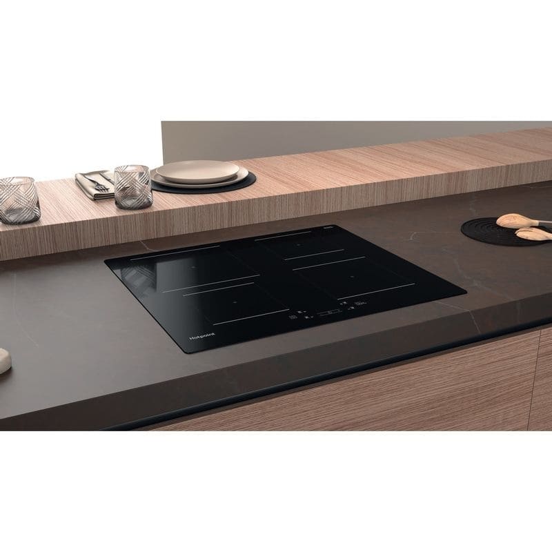 59cm 4 Zone Induction Hob Black - Hotpoint TQ 1460S NE - Naamaste London Homewares - 4