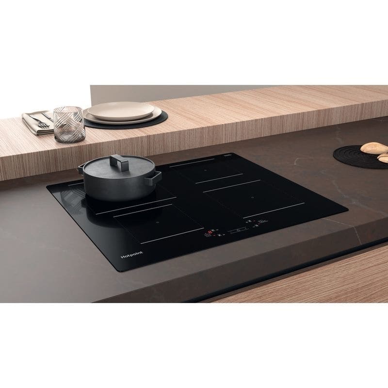 59cm 4 Zone Induction Hob Black - Hotpoint TQ 1460S NE - Naamaste London Homewares - 3