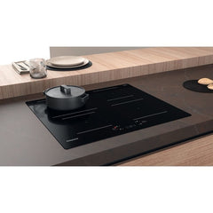 59cm 4 Zone Induction Hob Black - Hotpoint TQ 1460S NE - Naamaste London Homewares - 3