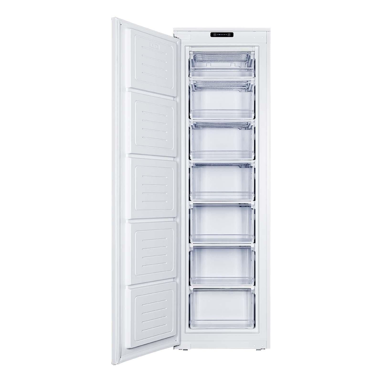 210L White Integrated Tall Freezer, Un-Branded - UB177FZ - London Houseware - 2