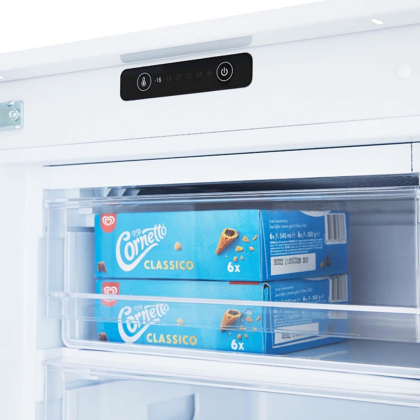 210L White Integrated Tall Freezer, Un-Branded - UB177FZ - London Houseware - 3