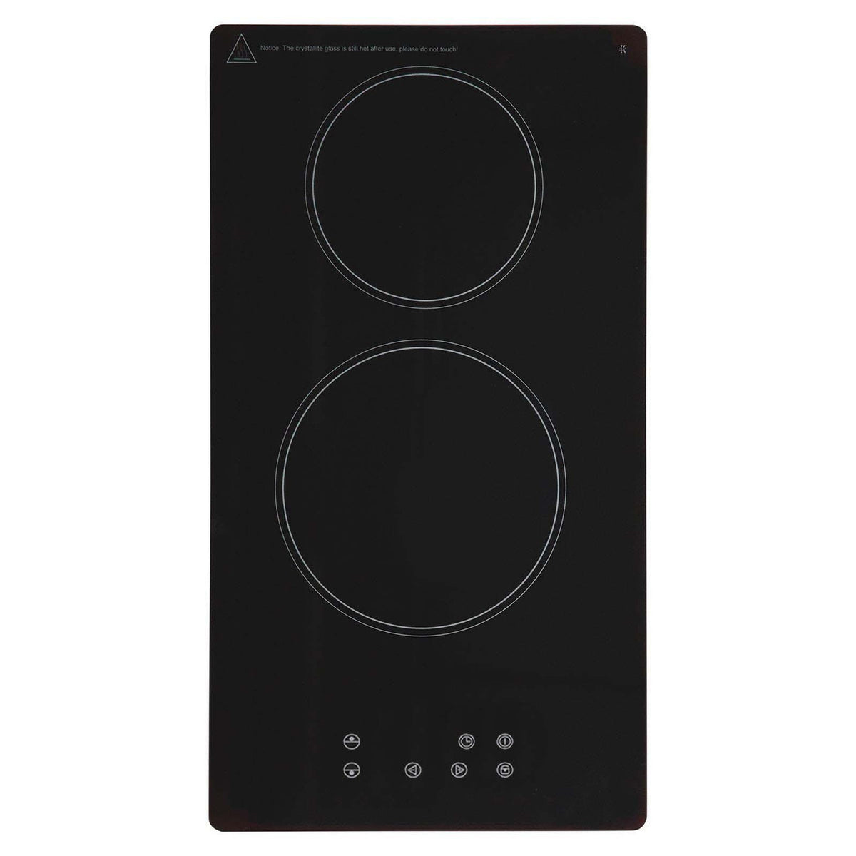 2 Zone Domino Electric Ceramic Hob - SIA UB30CH - London Houseware - 1