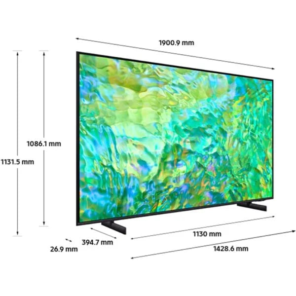 Samsung TV, 85 Inch LED Crystal 4K HDR - CU8000 UE85CU8000KXXU - London Houseware - 2