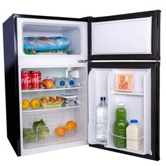 88L Black Double Door Fridge Freezer - SIA UFF01BL - London Houseware - 1