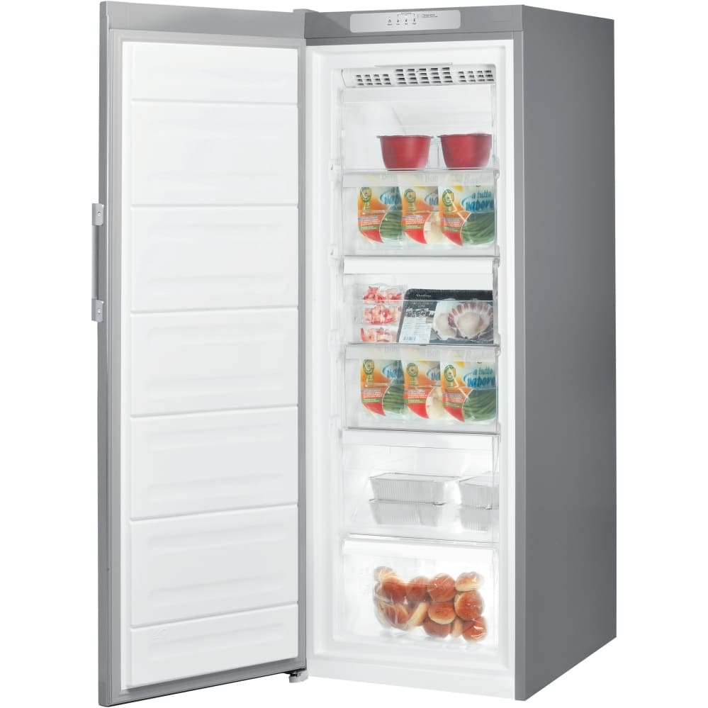 228L Frost Free Tall Freezer, Silver - Indesit UI6F2TSUK - Naamaste London Homewares - 4