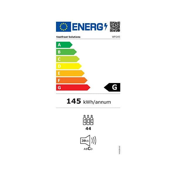 Compact Wine Cooler, 44 Bottles x 750ml – Vestfrost WFG 45 - London Houseware - 2