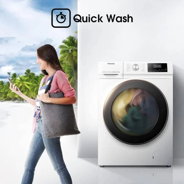 Hisense WDQA8014EVJM - 8/5kg White Washer Dryer - London HouseWare - 3