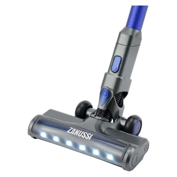 Blue/Grey Cordless Stick Vacuum Cleaner - ZANUSSI ZANXZ251BL