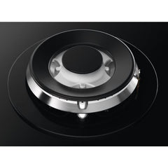 60cm 4 Burner Zanussi Gas Hob Black on Glass - ZGGN645K - Naamaste London Homewares - 4