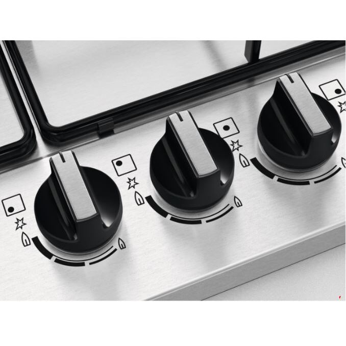 60cm 4 Burner Zanussi Gas Hob Stainless Steel - ZGNN645X - Naamaste London Homewares - 5