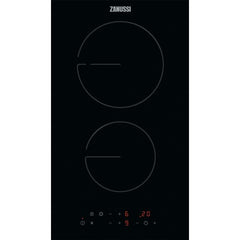 30cm Domino Electric Ceramic Hob, Black - Zanussi ZHRN383K - Naamaste London Homewares - 1