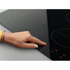 30cm Domino Electric Ceramic Hob, Black - Zanussi ZHRN383K - Naamaste London Homewares - 3