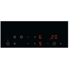 30cm Domino Electric Ceramic Hob, Black - Zanussi ZHRN383K - Naamaste London Homewares - 2