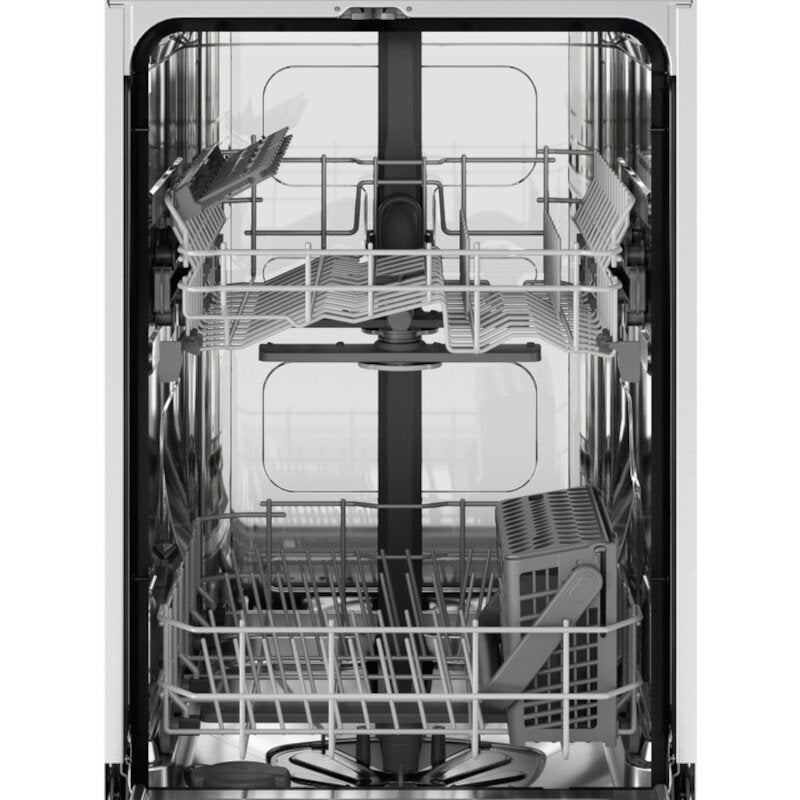 White Freestanding Slimline Dishwasher - Zanussi ZSFN121W3 -London Houseware - 2