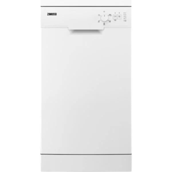 45cm White Slimline Dishwasher - Zanussi ZSFN132W1 - London Houseware - 1